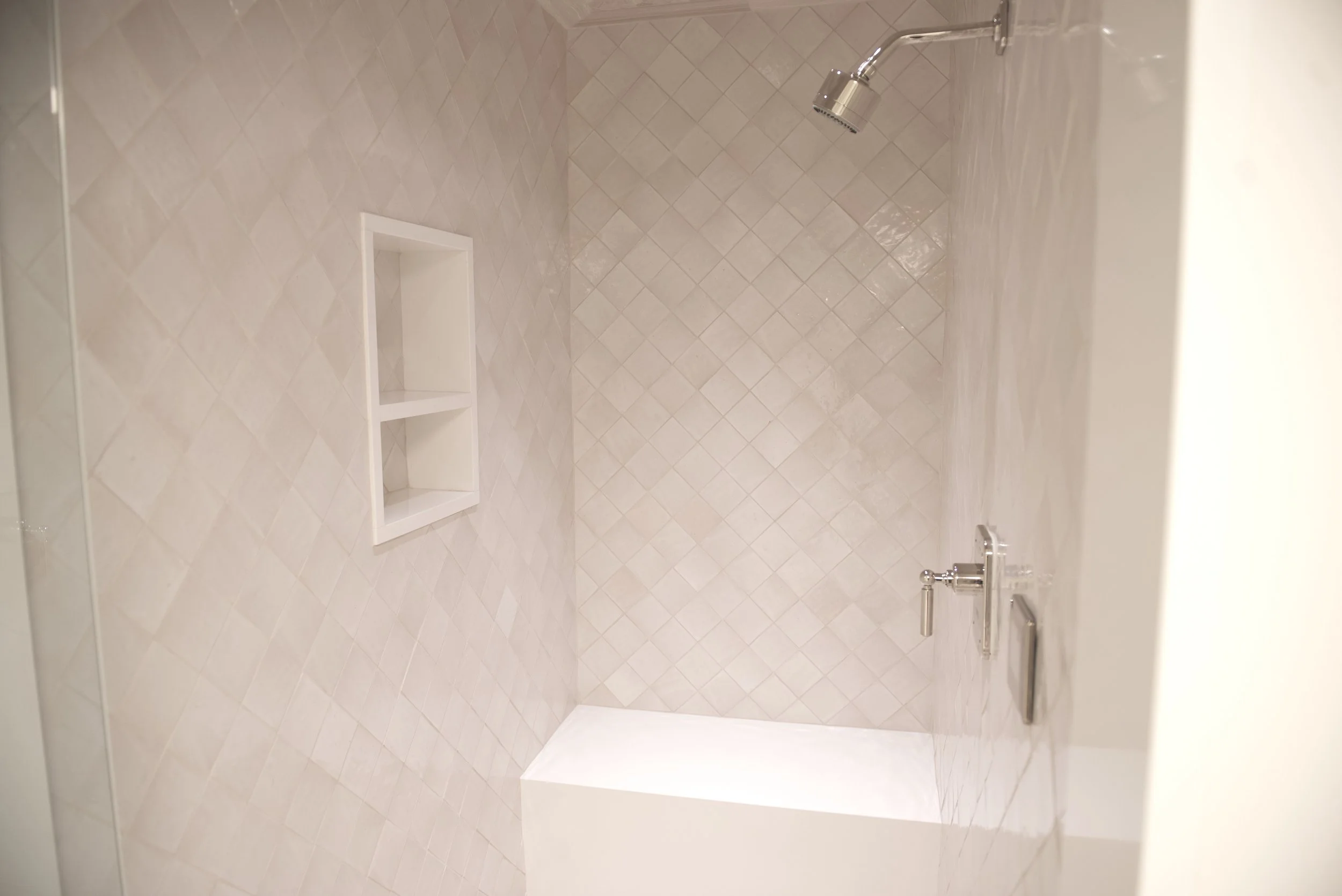 Custom shower niche, Austin